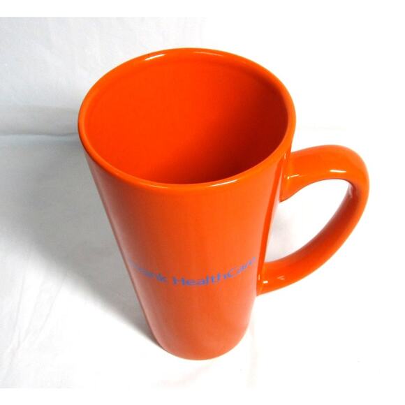 Swank HealthCare Orange Ceramic Mug 12 oz Branded Coffee Cup Kitchen Cool - Picture 5 of 5